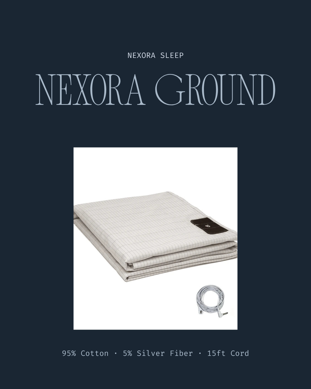 Nexora Ground™ | Silver-Fiber Grounding Sleep Sheet
