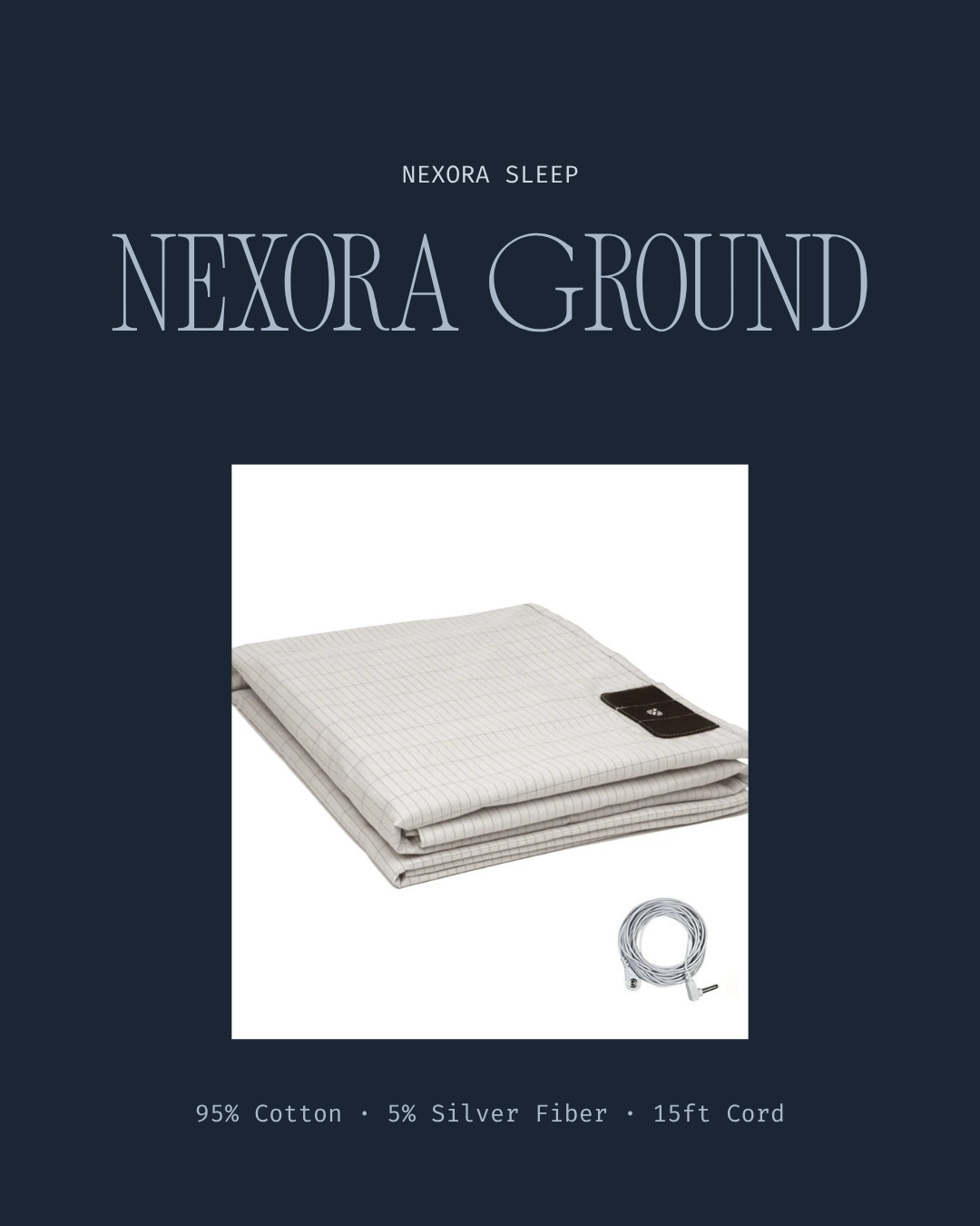 Nexora Ground™ | Silver-Fiber Grounding Sleep Sheet